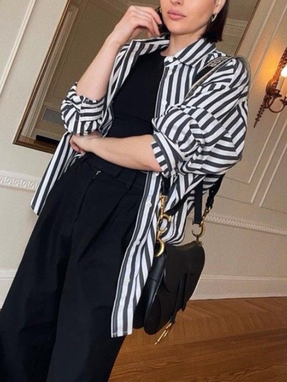 Striped Button-Up Shirt - Picture 6 of 9